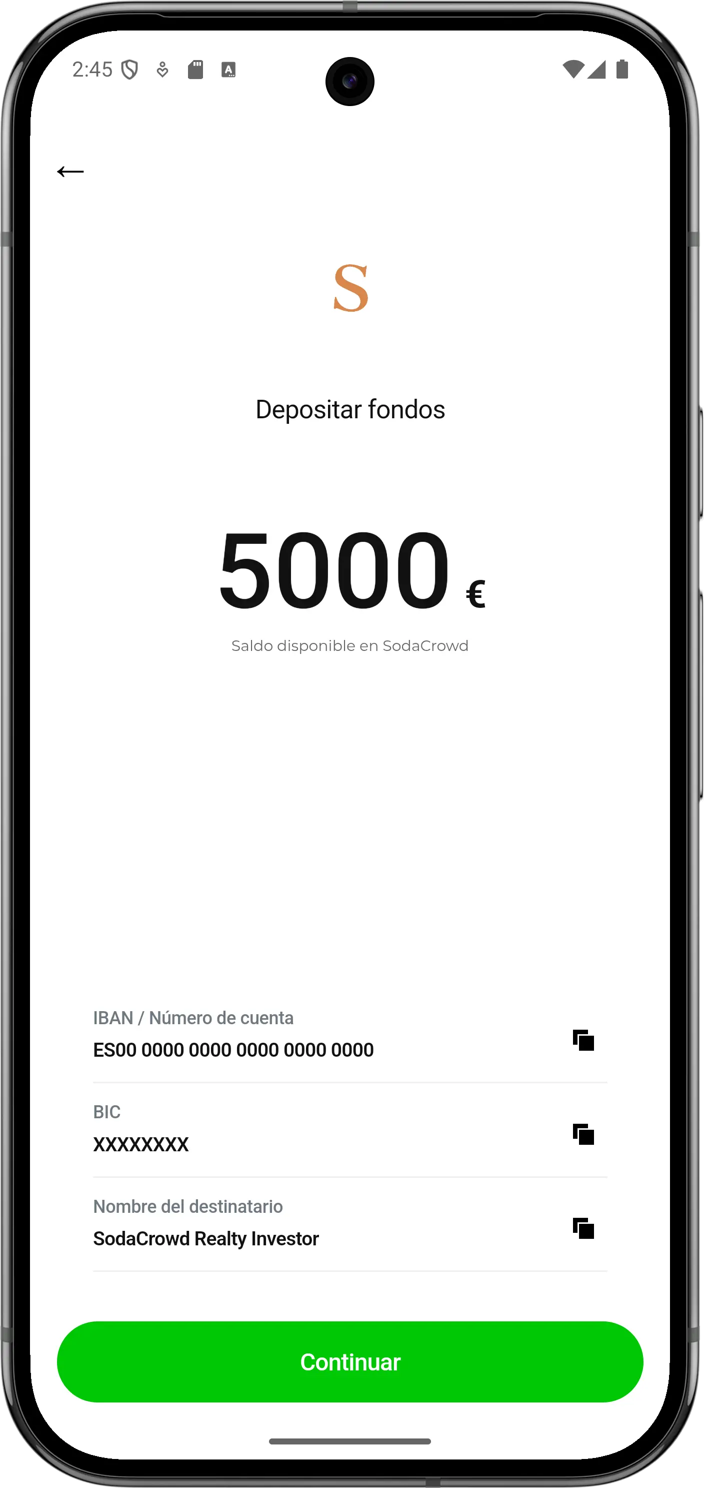Envía fondos